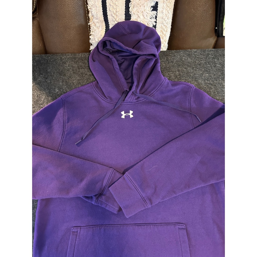 Under Armour Men's Purple Loose Fit Hoodie Sweatshirt Medium